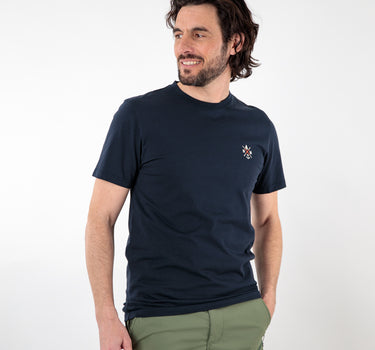 Embroidered rm/boat and anchor t-shirt