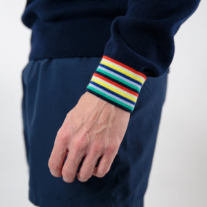 Multicolored finish sweater
