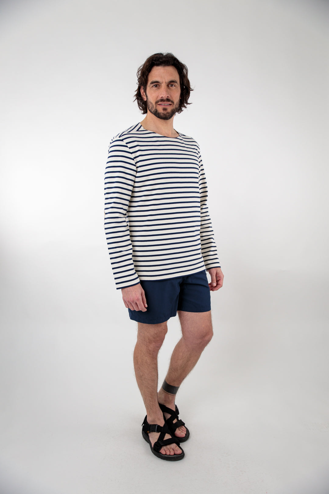 Classic long-sleeved sailor top