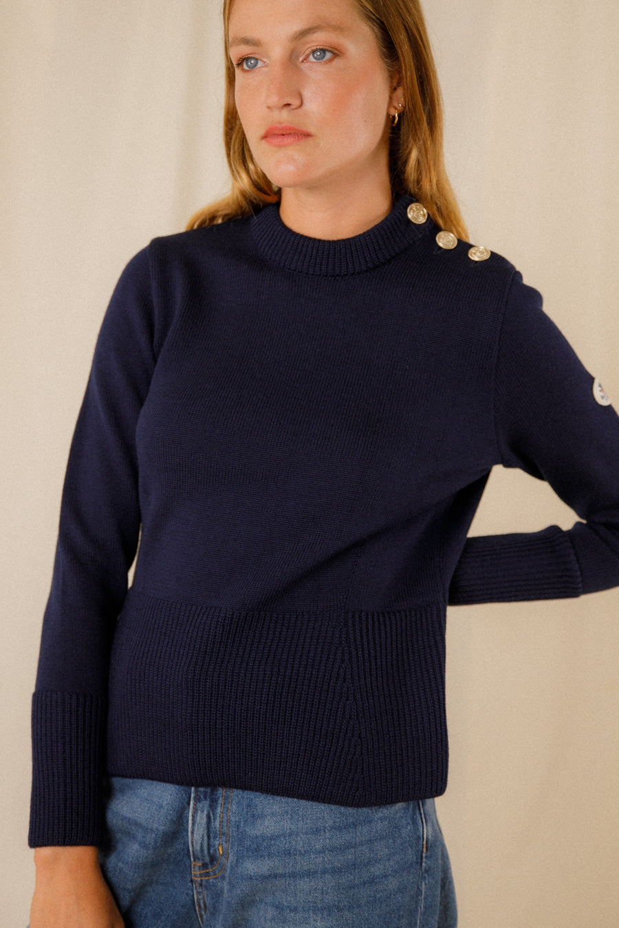 Pull marin uni Brunella