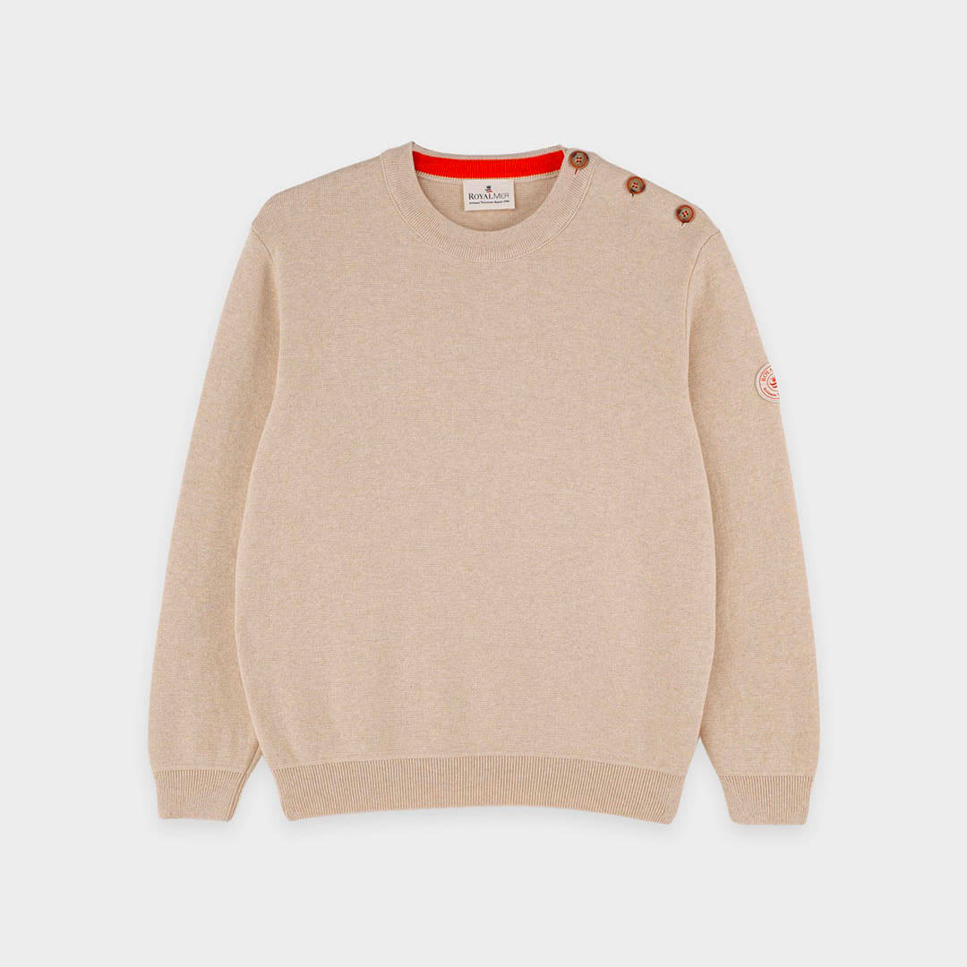 Plain cotton sweater