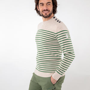 Merino wool striped sailor sweater