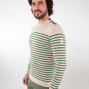 Merino wool striped sailor sweater