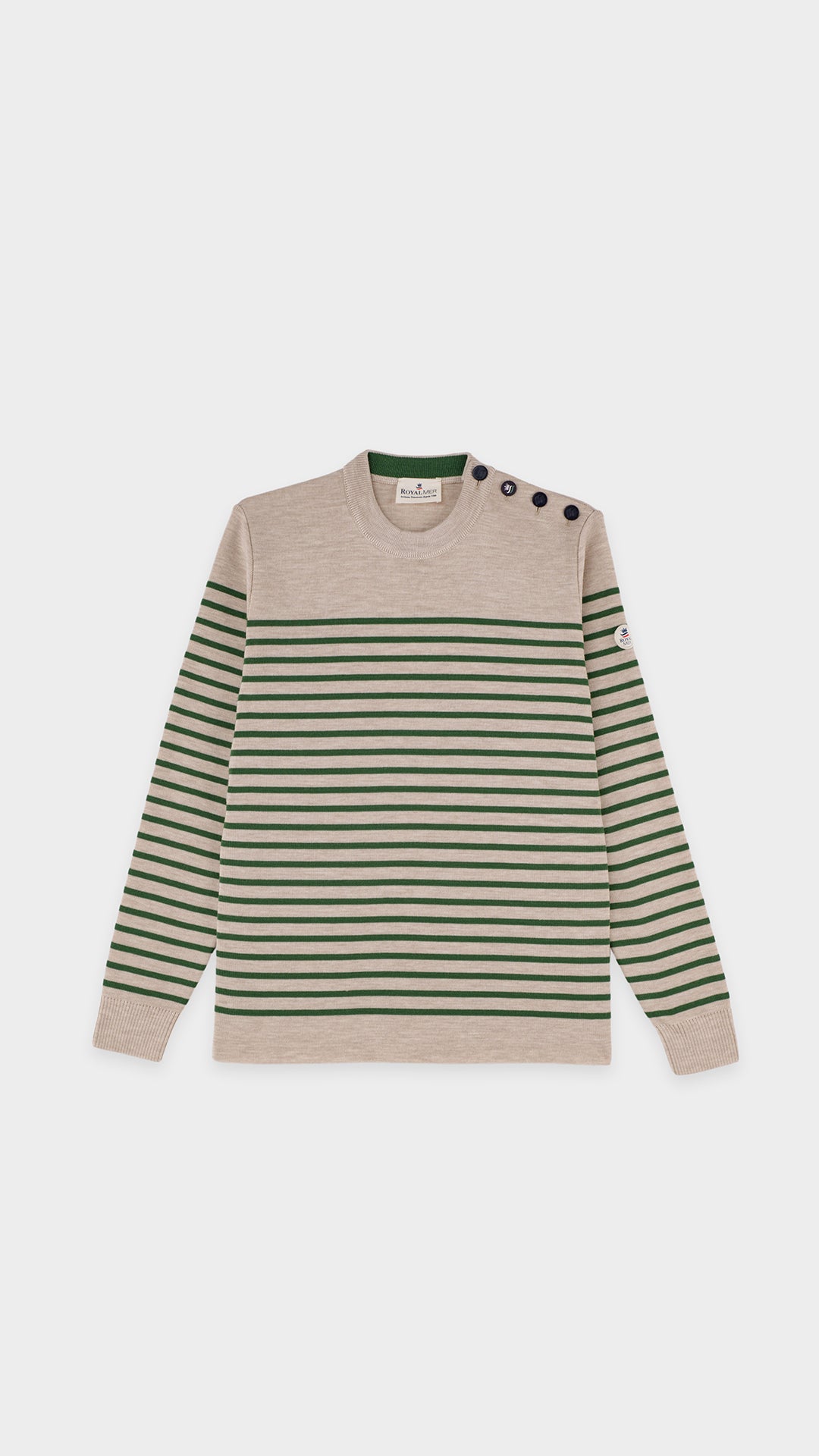 Merino wool striped sailor sweater