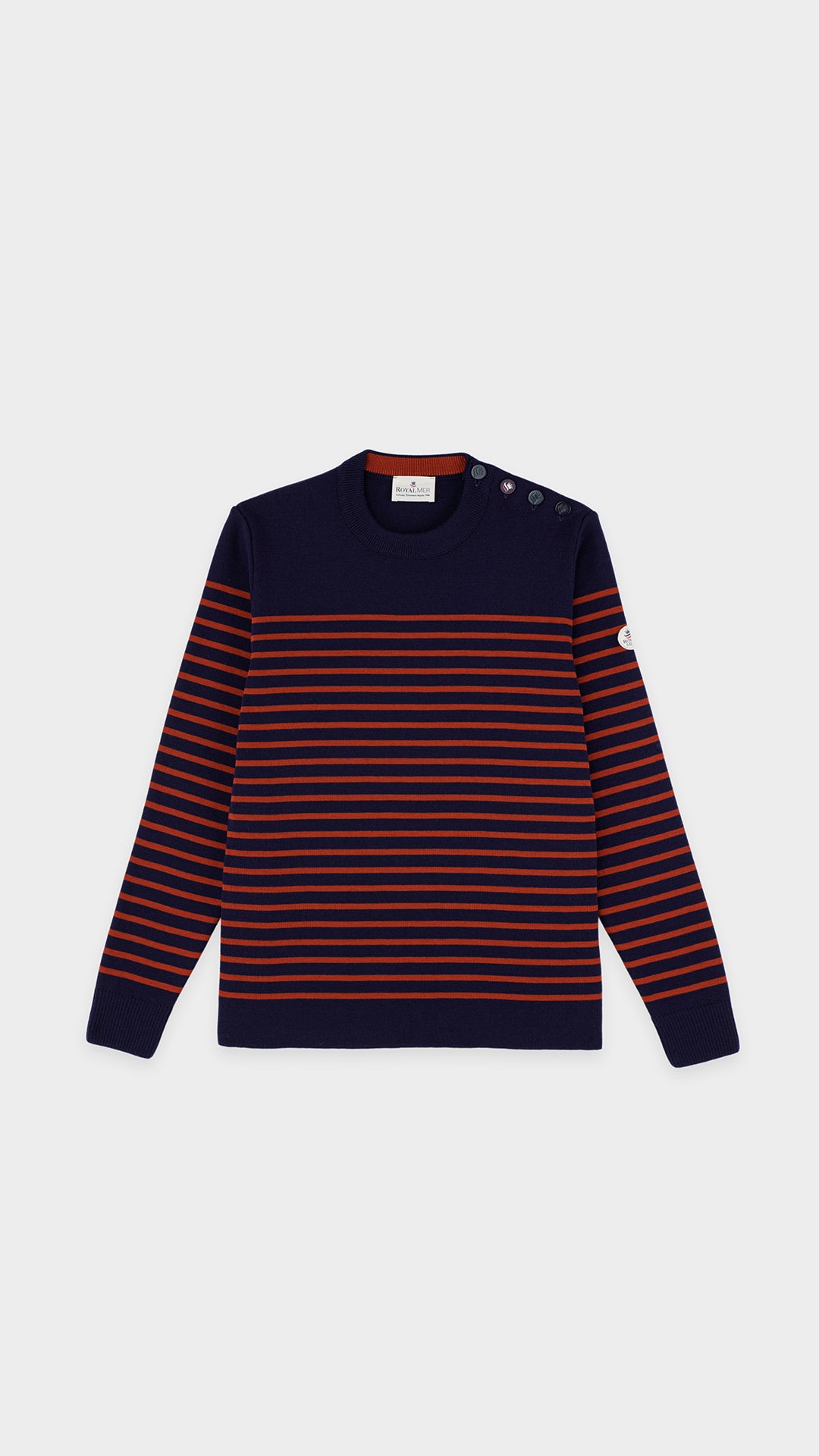 Merino wool striped sailor sweater