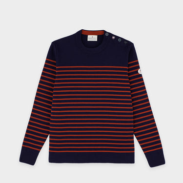 Merino wool striped sailor sweater