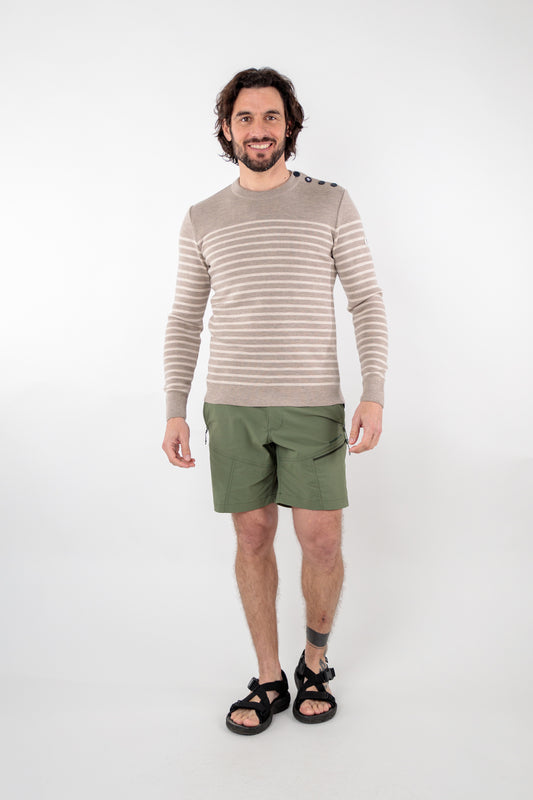 Merino wool striped sailor sweater