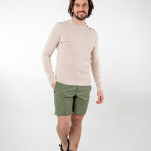 Plain merino wool sailor sweater