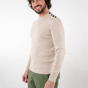 Plain merino wool sailor sweater