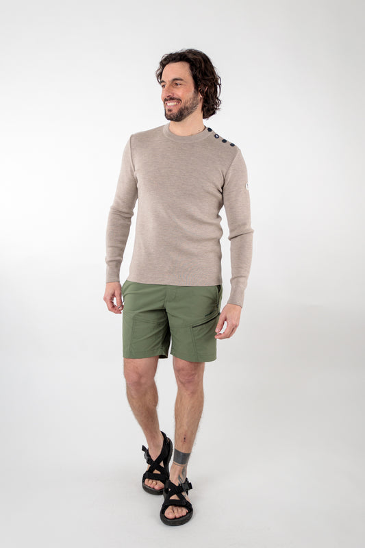 Plain merino wool sailor sweater