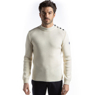 Plain sailor sweater 100% virgin wool