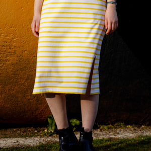 Two-tone striped dress