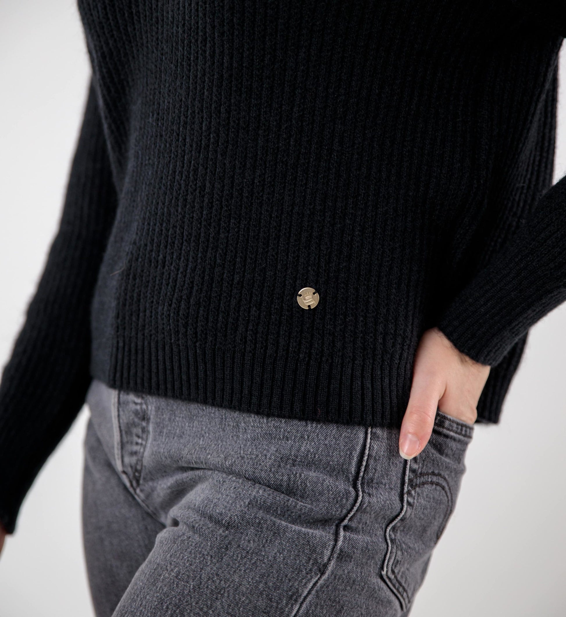 Mohair turtleneck sweater