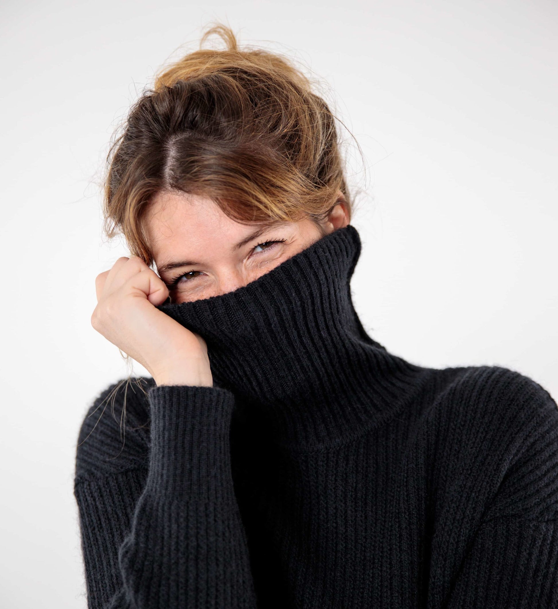 Mohair turtleneck sweater