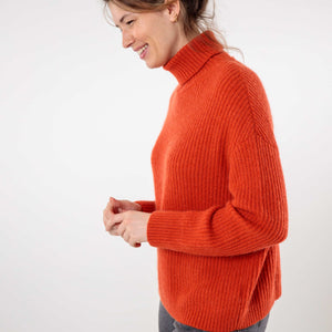 Mohair turtleneck sweater