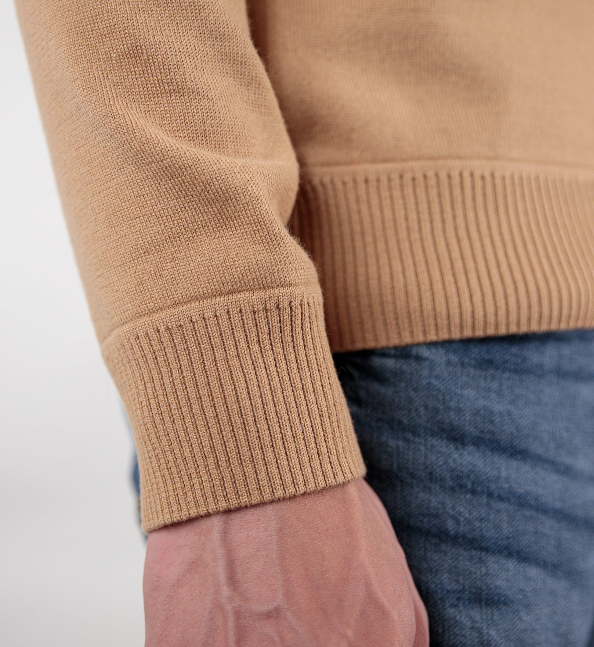 Thin plain v-neck sweater