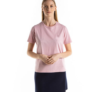 Short-sleeved round-neck T-shirt in organic cotton