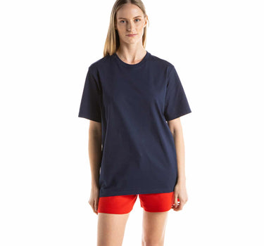 Short-sleeved round-neck T-shirt in organic cotton