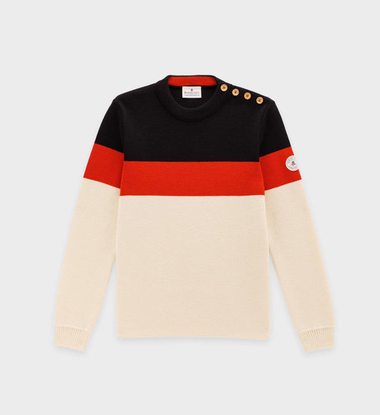 Tricolor sailor sweater