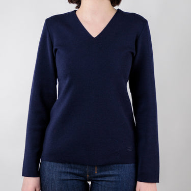 Classic v-neck sweater 100% merino