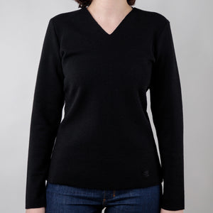 Classic v-neck sweater 100% merino