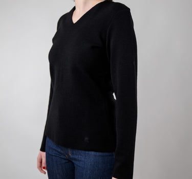 Classic v-neck sweater 100% merino