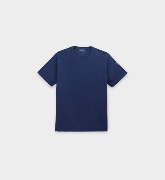 Short-sleeved round-neck T-shirt in organic cotton