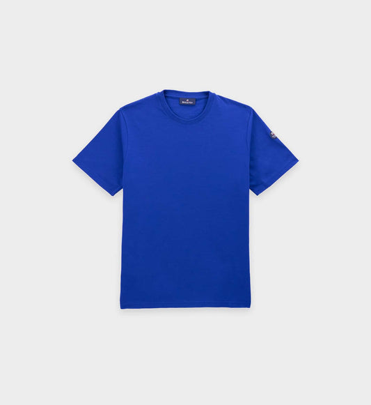 Short-sleeved round-neck T-shirt in organic cotton