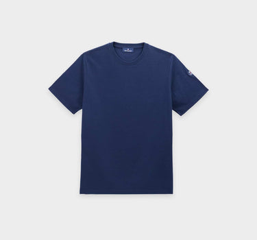 Short-sleeved round-neck T-shirt in organic cotton