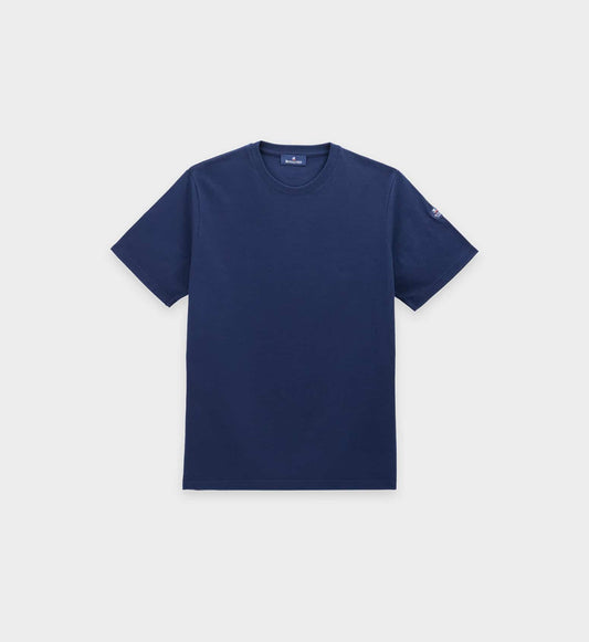 Short-sleeved round-neck T-shirt in organic cotton