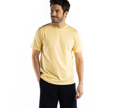 Short-sleeved round-neck T-shirt in organic cotton